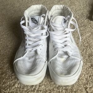 White Hightop Vans